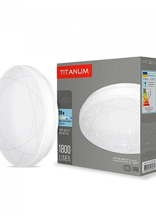 Led світильник настінно-стельовий titanum 24w 5000k орбіта