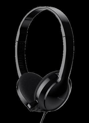 Навушники дротові накладні havit hv-h228d з мікрофоном