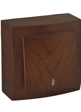 Вимикач nilson themis горіх 1кл прохідний