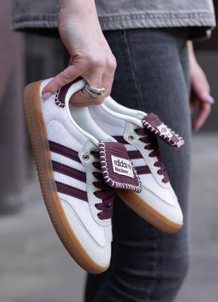 Кроссовки adidas samba x wales bonner bordo