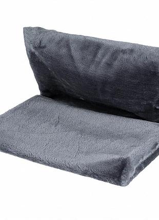 Лежак для кошек на батарею ylf-cat-001 48*30 см плюшевая лежанка для кошки gray|топ ціна|
