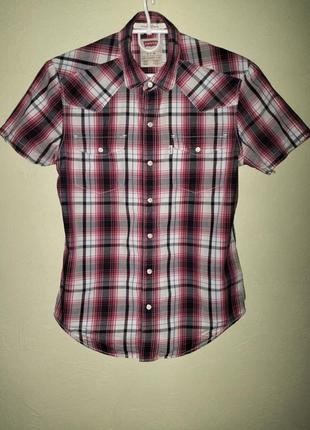 Сорочка рубашка картата чоловіча levi's