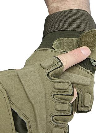 Перчатки тактические короткие han-wild hw72 green l|топ ціна|