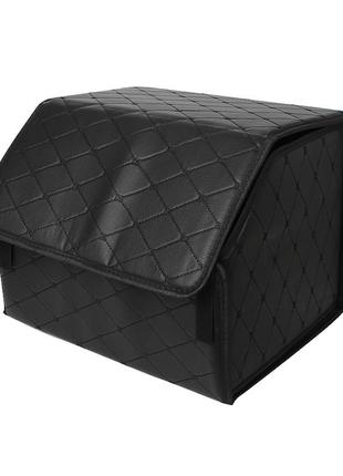 Автомобильный органайзер zwx-002 black компактный вместительный два отдела для хранения на липучке с