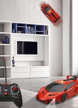 Машинка радиоуправляемая ездит по потолку и стенам, светятся фары, 16*6*4см|топ ціна|