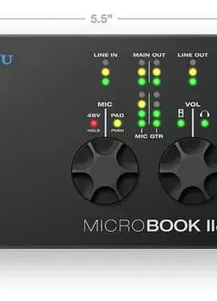 Motu microbook iic | аудіоінтерфейс | звукова карта | mac m1 | type-c