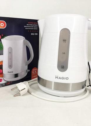 Электрочайник magio mg-100, электронный чайник, чайник дисковый, хороший электрический чайник|топ ціна|