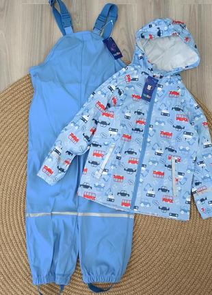 Дождевик комплект куртка и полукомбинезон без подкладки lupilu