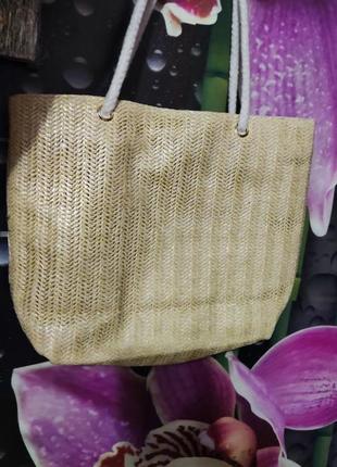 Летняя пляжная женская сумка