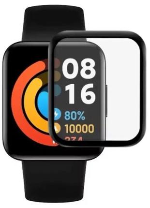Полимерная пленка 3d (full glue) (тех.пак) для xiaomi redmi watch 3 черный