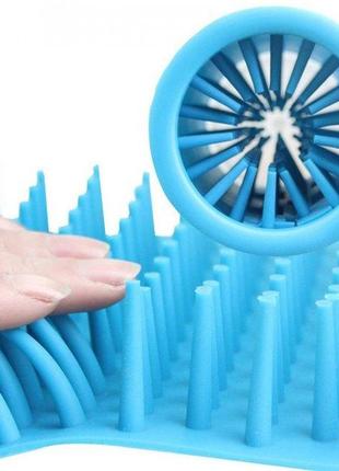 Лапомийка для дрібних і середніх порід собак soft gentle lapomover із силіконовими ворсинками для очищення лап від