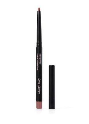 Водостійкий олівець-лайнер для губ ліловий нюд (mauve nude) mary kay 0,3 г