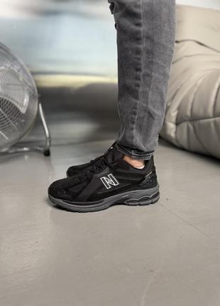 Осенние кроссовки new balance 1906r black grey fleece gore-tex