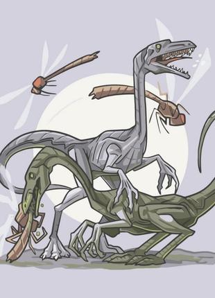 Картина за номерами "хижаки" 15028-ac 30x30 см