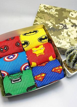 Бокс жіночих шкарпеток 36-41 на 6 пар у подарунковій коробці |швидка доставка|