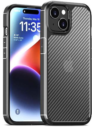 Чохол tpu+pc line для apple iphone 15 plus (6.7") black |швидка доставка|