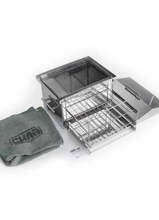 Коптильня сила - 400 x 300 x 330 x 1,5 мм