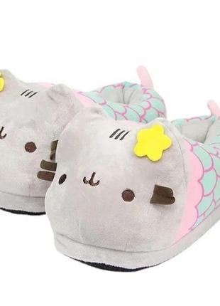 Тапочки hello kitti кигуруми для взрослых и детей,домашние тапочки hello kitti   , плюшевые  тапочки для детей