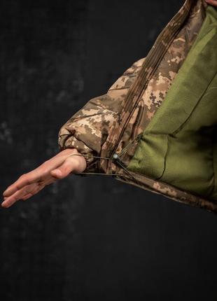 Зимняя тактическая куртка thirst пиксель, зимняя куртка пиксель, пиксель зимняя куртка, военная зимняя одежда4 фото