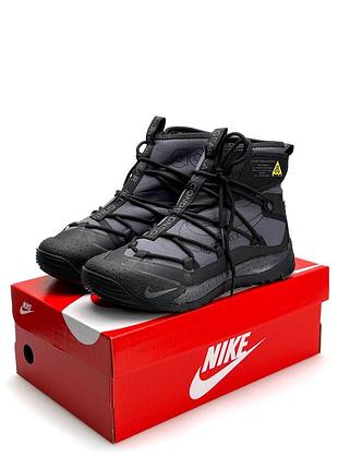 Зимние водонепроницаемые термо кроссовки кроссовки nike acg terra antarktik grey black fur утепленные на меху