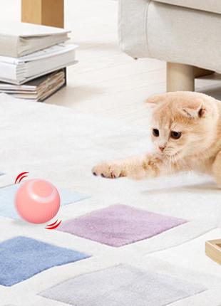 Інтерактивна іграшка для котів і собак pet gravity · м'ячик кулька тікає з хаотичним рухом · usb