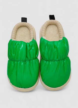 Капці жіночі домашні, колір зелений, 243r2913