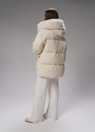 Куртка пуховик зимняя с поясом8 фото