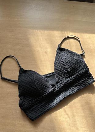 Топ топик лифчик бюстгальтер черный