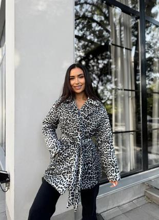 🐆куртка в леопардовом принте