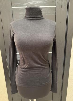 Гольф, водолазка, кофта коричнева  вовна, напівпрозора шоколадний колір