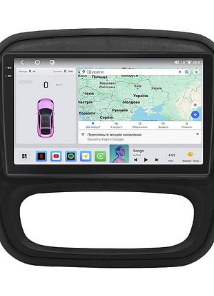 Магнитола lesko для renault trafic iii рестайлинг 2021-н.в. 9" 4/64 qled carplay 4g wi-fi gps 360 prime