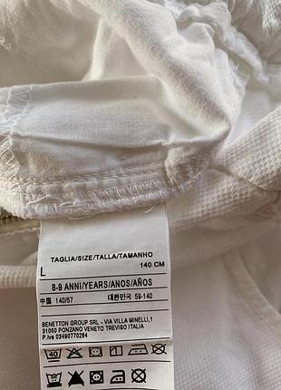 Білі брюки для дівчинки 8-9 років 3