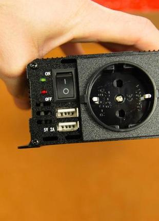 Інвертор sine wave inverter 12v 550w (peak=2000w)7 фото