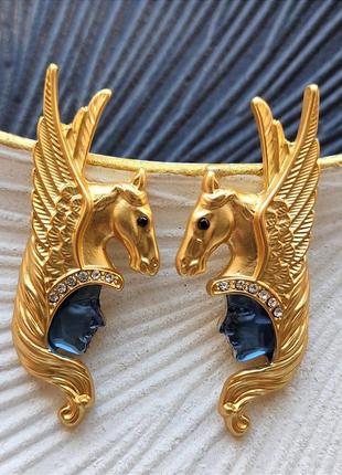 Серьги с маркировкой kirks folly валькирия 5 см