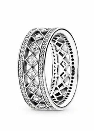 Серебряное кольцо pandora серебро 925 проби s925 кольцо колечко
