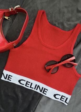 Топ celine красный