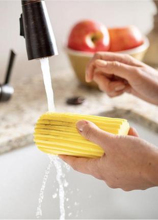 Профессиональная влажная губка для уборки пыли scrub daddy damp duster, 1 шт