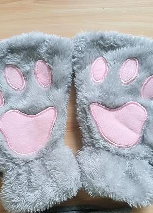 Перчатки лапки без пальцев