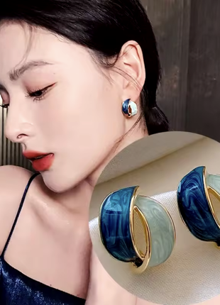 Серьги гвоздики нежные романтические