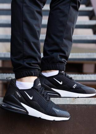 Чоловічі кросівки nike air max 270 black white9 фото