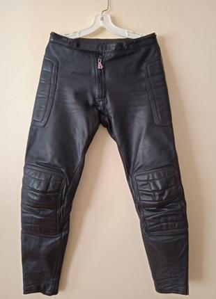 Штани мото натуральна шкіра
