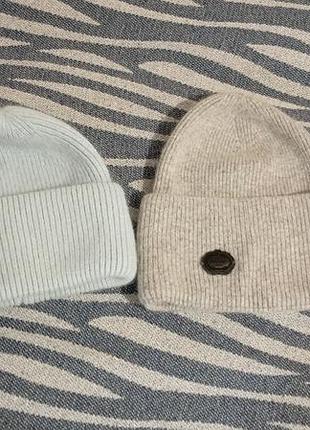 Шапка зимняя очень теплая с мехом кролика