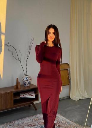 Сукня максі, сукня в стилі скімс, сукня обтягуюча довга