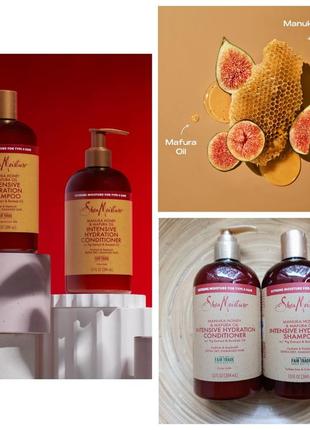 Набор sheamoisture, manuka honey & mafura oil шампунь и кондиционер 384 мл*2