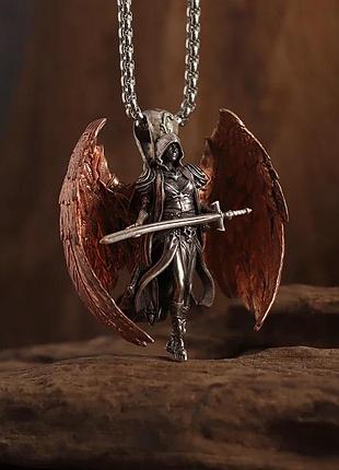 Кулон алый серафим с цепочкой