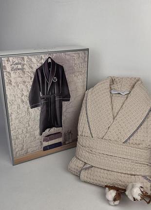Халат чоловічий maison d'or karius beige xl