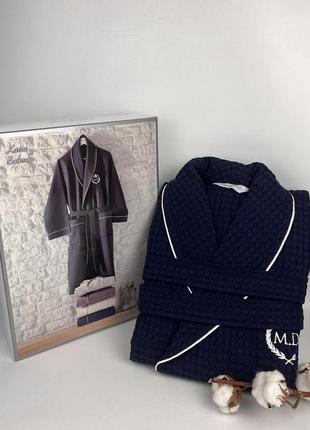 Халат чоловічий maison d'or karius navy m