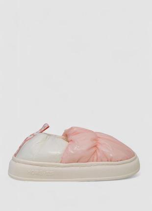 Капці жіночі домашні із задником, колір рожевий
