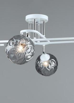 Люстра стельова sirius b a4071/4 wt+ch з поворотнім механізмом