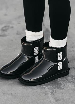 Уги угі угги уггі ugg classic clear mini black